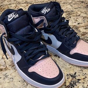 RETRO Air Jordan’s Nike Air Athletic Shoes - Navy and Pink